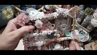 Assemblage box DTPROJECT using #angeldreamcrafts #roxy #mixedmedia #assemblage #curio