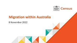 2021 Census data seminar - Migration within Australia