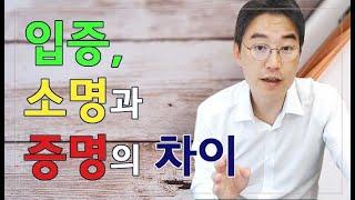 [윤소평변호사] 입증, 소명과 증명의 차이