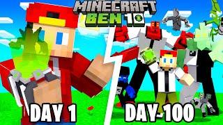 I Spent 100 Days as BEN 10 in Minecraft... Here's What Happened