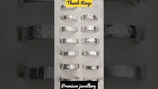 Thumb Rings | Silver Thumb Rings | 92.5% Silver Thumb Rings |