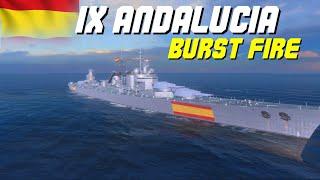 Andalucia IX And Spanish Cruisers Are Here! BURST FIRE is crazy! Wows Blitz New Tech Line