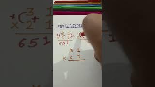 Multiplication trick  #maths #shortfeed #shorts #mathstricks #multipication