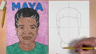 How to Draw Maya Angelou