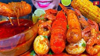 ASMR SEAFOOD BOIL IN SPICY BUTTER SAUCE *MAKANAN LAUT PEDAS MUKBANG MASSIVE Eating Sounds