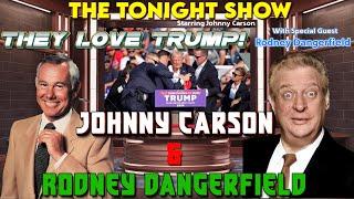 Johnny Carson & Rodney Dangerfield Spit Out Facts! They LOVE Trump!