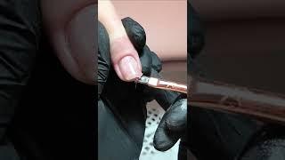 Step-by-Step Russian Manicure on Short Soft Square Nails