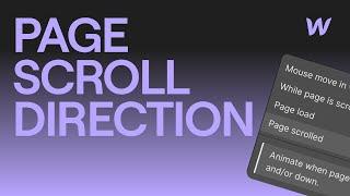 LIVE - Scroll Direction Hide / Show in Webflow