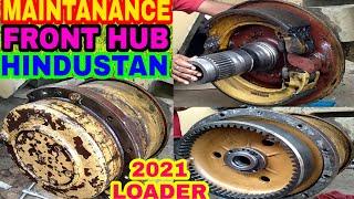 How To Maintanance Hindustan 2021 Loader Front Wheel Hub, By Mechanic Gyan,