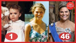 Princess Victoria of Sweden ⭐ Transformation From 1 To 46 Years Old