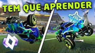 4 MECÂNICAS PRA SUBIR DE RANK ROCKET LEAGUE 2023 (HALF FLIP, WAVEDASH, FAST AERIAL, AIR ROLL SHOT)