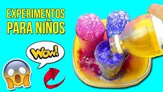  8 EXPERIMENTOS DIVERTIDOS para NIÑOS * Experimentos Caseros Fáciles de  Física y Química