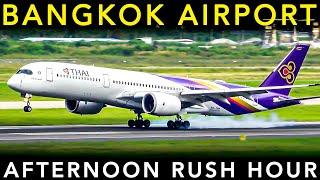 SUPER BUSY Plane Spotting️ at BANGKOK SUVARNABHUMI AIRPORT - Landing & Takeoff