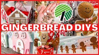 $1 EASY DOLLAR TREE GINGERBREAD DIYS l Christmas Decor DIYS on a BUDGET!