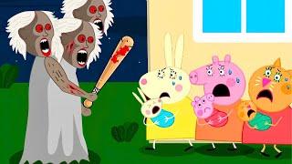 Peppa Pig vs Zombie Apocalypse, Peppa Pig Family Face Zombies At House!! | Peppa Pig Funny Animation