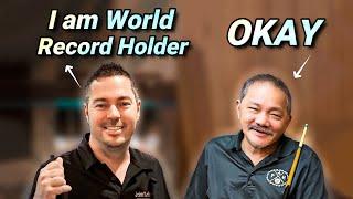 WORLD RECORD HOLDER of America Thinks He CAN DOMINATE The Great EFREN REYES