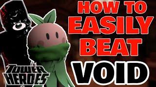 How to EASILY Beat Void and Get Seek Branch Skin | Tower Heroes X Doors