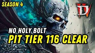 Diablo 4 Season 4 Necromancer Pit Tier 116 Full Clear (No Holy Bolt)