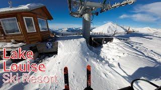 My First Run at Lake Louise Ski Resort 4K