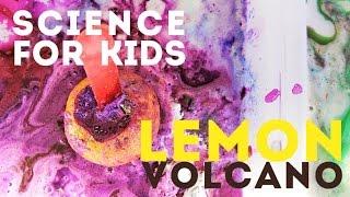 Easy Science Activity for Kids: Lemon Volcanoes