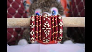 how to make silk thread bangles | silk thread bangles making | silk thread bangles