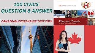 Canadian Citizenship Test 2024 - Real Questions and Answers (updated on 2024-11-01)