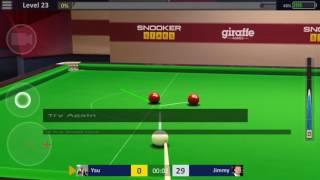 Snooker Stars Level 23: 29 pts in 20.14474 sec!