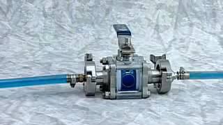 PBM's Self cleaning flushable ball valve