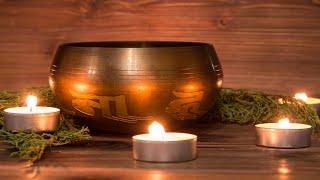 "3 Hours High Pitched Tibetan Singing Bowl"  Water Sounds, Meditation, Chakra, Yoga (Peaceful Mind)