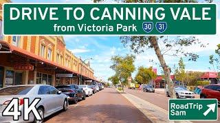 Victoria Park to Canning Vale - Perth, Western Australia -  4K / Raw Audio / POV