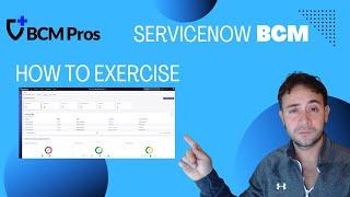 ServiceNow BCM - How to Exercise