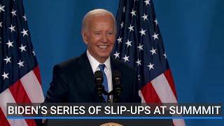 Biden's series of verbal slip-ups at NATO summit