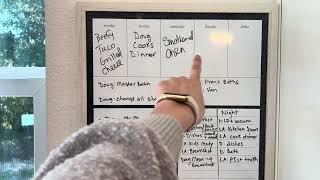 Review of Weekly Dry Erase Planner Board | White Wood Frame (14 x 14)