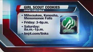 Girl Scout cookie drive-thru