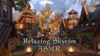 Skyrim ASMR  Walking Around Modded Whiterun and Riverwood  Ear to Ear Whispering