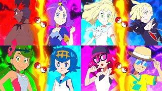 Mallow vs Lana, Kiawe vs Acerola, Lillie vs Gladion, Jessie vs James - Full Battle | Pokemon AMV