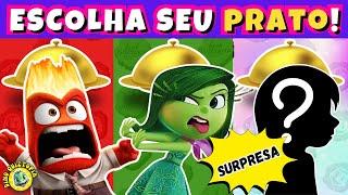 ️ ESCOLHA SEU PRATO EMOÇÃO SURPRESA ️DIVERTIDA MENTE 2! Jogo das Escolhas #dinoquiztopia #quiz