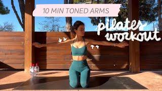 10MIN arm pilates workout // toned and slim arms // no equipment needed!