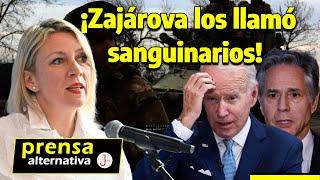 Zajárova le dijo a EEUU lo que no quiere oír!