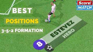 SCORE! MATCH “ HERO “ BEST POSITIONS FOR 3-5-2 FORMATION