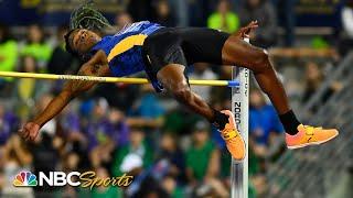 Harrison's clutch jump upsets Olympic champion in London high jump | NBC Sports