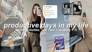 *busy* work days in my life | wellness routine, amazon haul, prep + pack with me for vacation