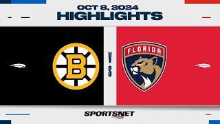 NHL Highlights | Panthers vs. Bruins - October 8, 2024