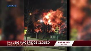 Massive fire shuts down Daniel Carter Beard Bridge