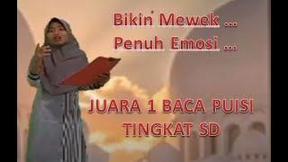 JUARA 1 LOMBA BACA PUISI SD TINGKAT NASIONAL - IHSANUL FIKRI ISLAMIC FESTIVAL RAMADHAN