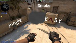 Easy Mirage Jungle/Connector-Smoke On Both 64 + 128 Tick (T - SIDE) | CS:GO Smokes #3