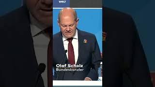 KANZLER SCHOLZ:  Russland stellt wieder eine Bedrohung für Europa dar | WELT #Shorts