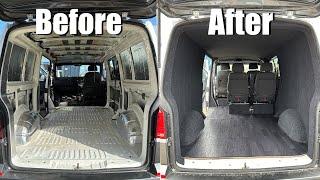 Vw T5 Transporter - insulation - carpet lining - headliner