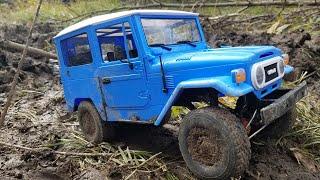 Toyota Land Cruiser WPL C34 , Res-v3,  Review, MUD TEST, 2s lipo battery ,