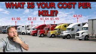 HOW TO FIGURE OUT YOUR COST PER MILE! SEMI & HOTSHOT!